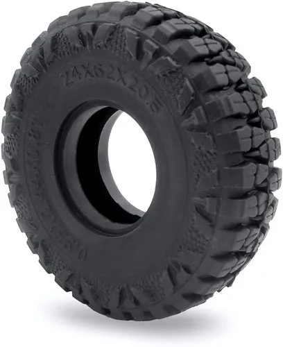 Miniatura 5 de 1/24th RC Neumáticos de rueda de goma 2.441 in para Axial SCX24 Deadbolt Gladiator Bronco (estilo B)