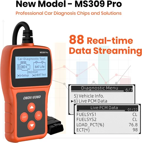 Miniatura 6 de Acum Escáner OBD2 - Lector de código de motor con reinicio, probador de batería, códigos de error de falla claros, herramienta de diagnóstico