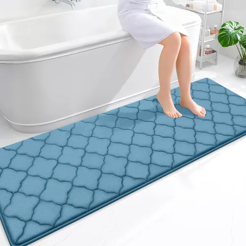 Miniatura 119 de OLANLY Alfombra de Baño de Espuma Viscoelástica de 24 x 16 pulgadas, Ultra Suave y Absorbente, Alfombras de Baño Antideslizantes, Cómodas, Lavables