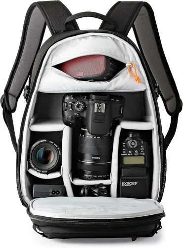 Miniatura 10 de Lowepro Tahoe BP 150, Bolsa para Cámara, Mochila Compacta y Ligera para Cámaras, CSC, DJI Spark Drone, Negro, 27.5 x 21.7 x 40.3 cm, Mediano