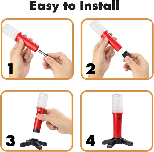 Miniatura 5 de Kit de bengalas de emergencia para carretera Twinkle Star con luz LED de seguridad, luz de advertencia de carretera, faro de alerta de carretera