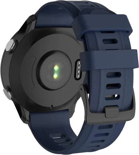 Miniatura 12 de ISABAKE Correa de reloj para Garmin Forerunner 955/945/745, correa de repuesto de silicona de 0.866 in para pulseras Fenix 5/6/Approach S60 Blanco