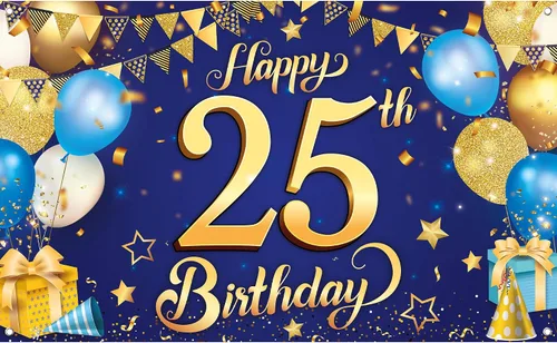 Miniatura 13 de KatchOn, XTRALARGE - Cartel de cumpleaños número 25 negro y dorado, de 72 x 44 pulgadas, reutilizable, resistente al agua, indecolorable