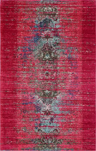 Miniatura 19 de Unique Loom Vita Collection - Alfombra saturada con degradado tradicional sobre teñido, 2 pies 2 pulgadas x 3 pies, turquesa/azul marino
