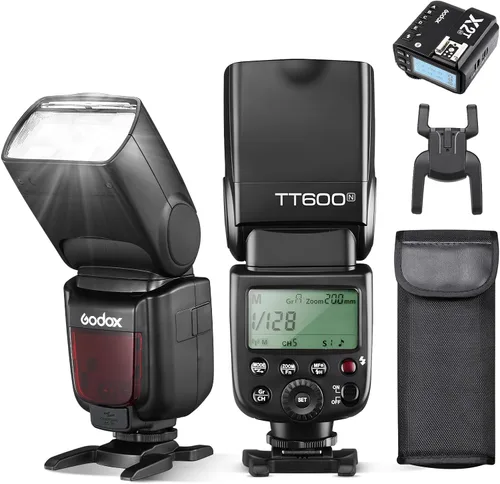 Miniatura 11 de Godox TT600 HSS 1/8000s Flash Speedlite con transmisor de disparo remoto Godox X2T-C, sistema inalámbrico X 2.4G integrado compatible con Canon