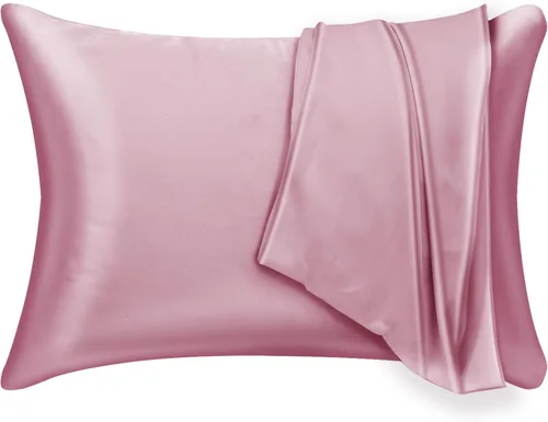 Miniatura 12 de Juego de 2 fundas de almohada de seda de morera para cabello y piel, con cremallera oculta. Ambos lados 19 Momme a prueba de alérgenos, suave