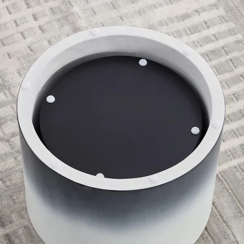 Miniatura 8 de Juego de 2 mesas auxiliares anidadas, moderna y minimalista, mesa auxiliar circular que ahorra espacio, mesa auxiliar y mesa de té para sala