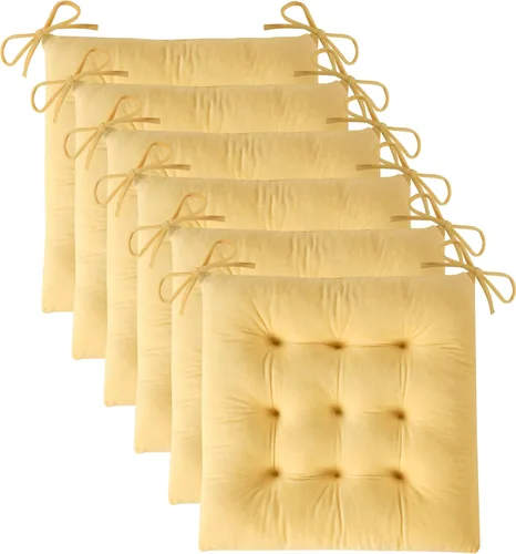 Miniatura 41 de OVOV 1 paquete de cojines para sillas de comedor, cojines de asiento suaves para sillas de escritorio de cocina, cojines cuadrados para sillas