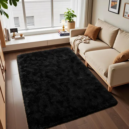 Miniatura 24 de Macgace - Alfombras pequeñas para dormitorio, 2 x 3, beige, antideslizante, alfombra de área, súper suave, de felpa esponjosa, alfombra moderna