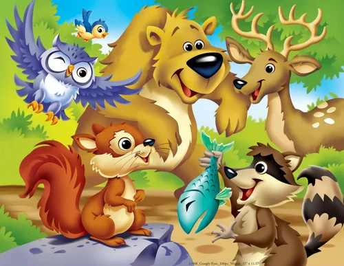 Miniatura 8 de MasterPieces – Rompecabezas de 48 piezas para niños de 4+ años, animales del bosque con ojos googly, juego educativo y divertido, idea de regalo