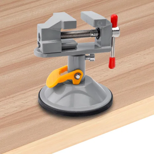 Miniatura 7 de Yakamoz Mini Tornillo de Banco 360 Grados Abrazadera de Succión Tornillo de Mesa Pequeña Abrazadera de Banco para Trabajos en Joyería, Manualidades