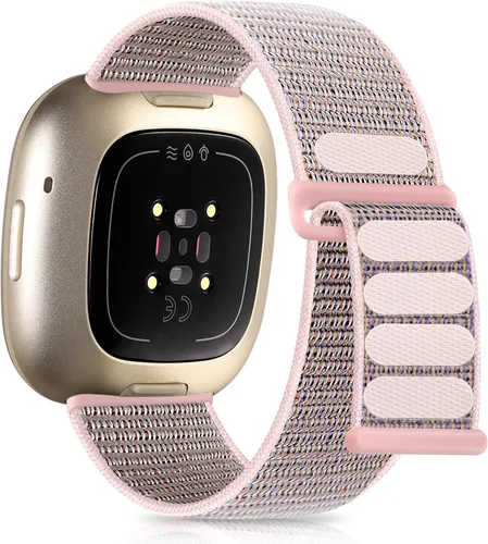 Miniatura 8 de Getino Compatible con Fitbit Versa 3 4 Fitbit Sense/Sense 2 bandas para mujeres y hombres, correa deportiva ajustable de nailon elástica compatible