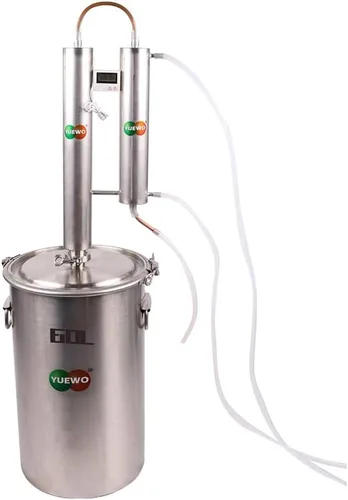 Miniatura 7 de YUEWO Alcohol Still Alembic Spirits - Destilador de agua de aceite esencial de alcohol de acero inoxidable 304 para hacer vino DIY whisky vino