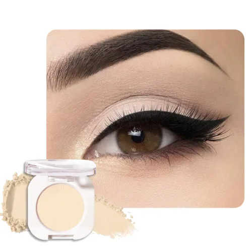 Miniatura 22 de Sombra de ojos color crema champán, sombra de ojos brillante dorada clara con purpurina metálica para piel madura, ligera, mezclable, brillo sutil