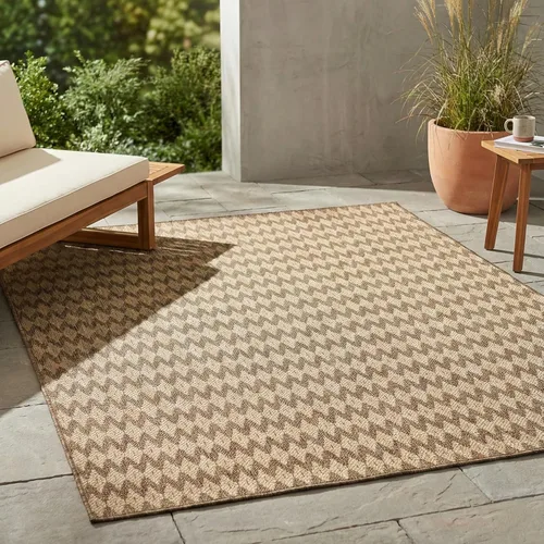 Miniatura 24 de FH Home Alfombra plana tejida para exteriores, impermeable, fácil de limpiar, resistente a las manchas, hilo de polipropileno de alta calidad