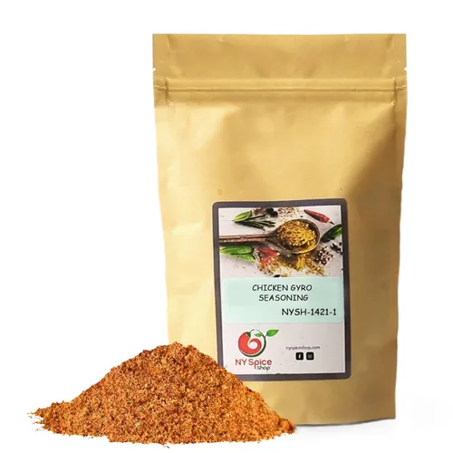 NY SPICE SHOP Condimento de gyro de pollo – 1 libra (16 onzas) Super Gyro Spice Mix – Mezcla de hierbas de especias – Gyro Spice Rub para pollo –