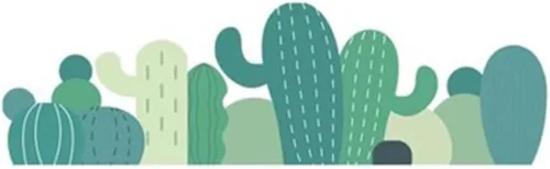 Paneles de pared 3D de dibujos animados de cactus 3D, pegatinas de pared suaves anticolisiones/papel pintado, acolchado de pared para jardines de