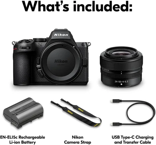 Miniatura 16 de Nikon Z5 II con lente de zoom gran angular Cámara Full-Frame mirrorless para fotos/vídeo con lente de zoom de 24-50mm Modelo Nikon USA