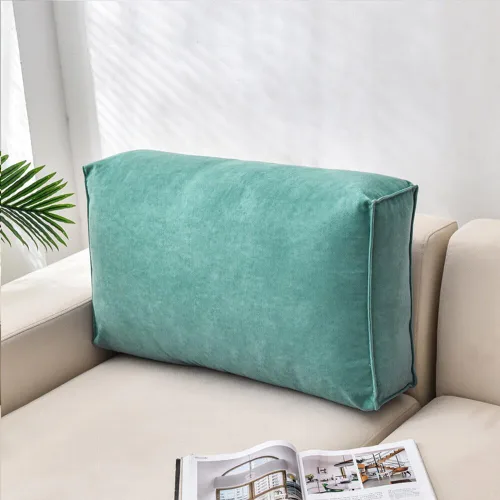 Miniatura 13 de Almohadas para cabecero, almohada de lectura, cojín grande para cabecero, respaldo de cama, soporte de posicionamiento con funda extraíble Naranja