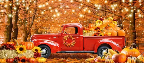 Miniatura 21 de Telón de fondo de paisaje de bosque otoñal para fotografía, paisaje de otoño, hojas de día de Acción de Gracias, calabaza, girasol, fondo