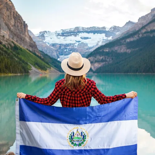Miniatura 5 de Anley EverStrong Series Bandera de El Salvador de 3 x 5 pies Heavy Duty - Rayas bordadas y cosidas - 4 filas de puntadas de seguridad - Banderas