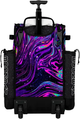 Miniatura 3 de Boombah bolsa grande con ruedas para elementos de béisbol o softball, con mango telescópico, capacidad para 4 bates, versión con ruedas - Supernova