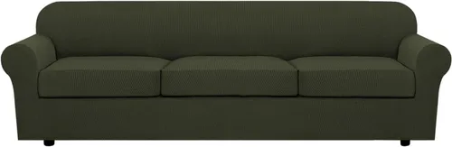 Miniatura 79 de H.VERSAILTEX - 3 fundas de sofá elásticas para 2 cojines de sofá. Fundas para muebles de sala de estar (funda base más 2 fundas de cojín de asiento)