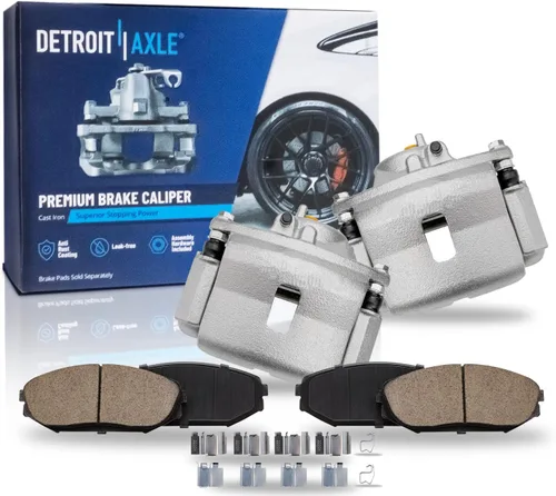 Miniatura 32 de Detroit Axle - Pastillas de freno traseras para Honda Odyssey 2011-2017 Pilot 2007-2013 MDX 2010-2013 ZDX 2010-2013 Pastillas de freno de cerámica