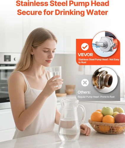 Miniatura 5 de VEVOR Bomba de recirculación de agua caliente, 10 GPM, sistema de bomba circuladora de circulación instantánea, control de 3 velocidades, 0.13 HP