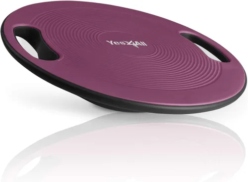 Miniatura 8 de Yes4All Wobble Balance Board, Plastic Stability Trainer with Handles for Standing Desk, Core Training & Home Gym Workout A. Azul cielo