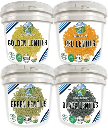 Miniatura 9 de CLEAR CREEK Lentejas Negras Lentejas Caviar o Beluga 25 libras Proyecto Verificado Sin OGM Kosher Vegano Sin Irradiar