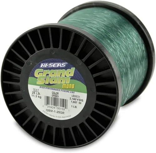 Miniatura 19 de Sedal de Pesca de Monofilamento HI-SEAS Grand Slam - Fuerte y Resistente a la Abrasión en Transparente, Rosa, Verde, Azul Ahumado, Amarillo
