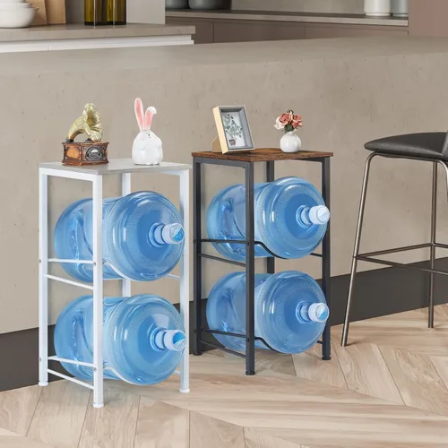 Miniatura 7 de LIANTRAL Organizador de Botellas de Agua de 5 Galones con Estante de Almacenamiento, Soporte para Jarra de Agua, Estante para Jarra de Agua, Soporte