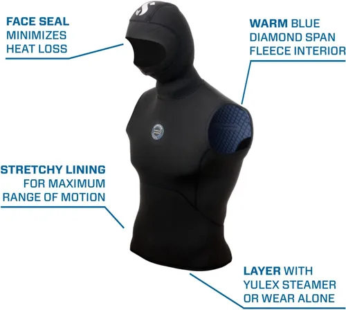 Miniatura 4 de SCUBAPRO Everflex Yulex - Chaleco de buceo con capucha, hombre, 5/0.118 in
