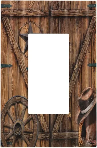 Miniatura 105 de Placas de pared de eucalipto verde de una sola palanca, estilo rústico, cubierta de interruptor de luz de 1 cuadrilla, hojas de árbol, cubiertas