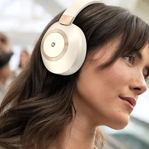 Miniatura 7 de Audífonos con cancelación activa de ruido, 100 horas de reproducción, auriculares Bluetooth inalámbricos, auriculares Bluetooth con micrófono