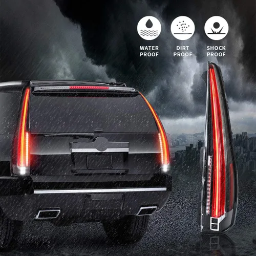 Miniatura 9 de Ensamble de luces traseras con pantalla LED VLAND para Cadillac Escalade SUV de 3ª generación 2007 2008 2009 2010 2011 2012 2013 2014
