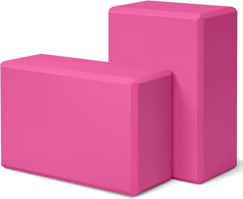 Miniatura 11 de Yoga Block 2 Pack 9"x6"x3", Sturdy Yoga Foam Blocks, High Density & Non Slip Surface for Pilates & Stretching, Fitness Accessories for Stability &