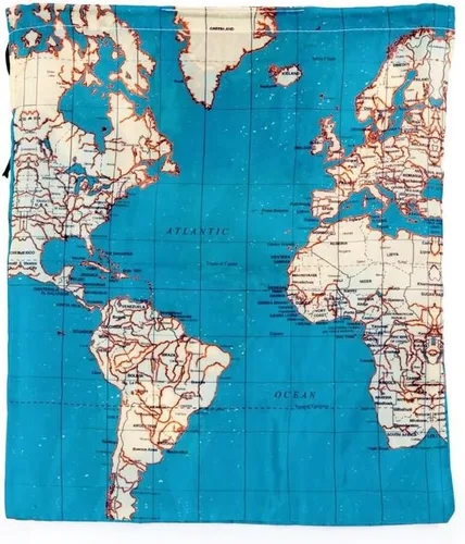 Miniatura 6 de Bolsas de viaje alrededor del mundo Kikkerland, set de 3