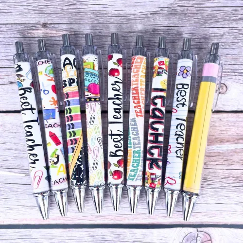 Miniatura 5 de YJ PREMIUMS Paquete de 10 Bolígrafos para Maestros Bolígrafos Divertidos Lindos Graciosos Geniales Mejores para Maestros Conjunto Paquete Enseñar