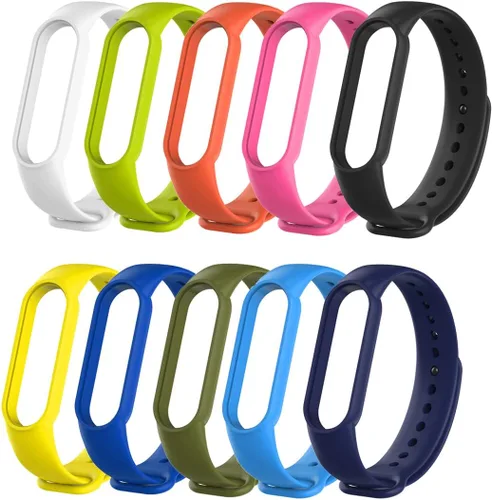 Miniatura 20 de Senter Correa de reloj de silicona suave Banda de repuesto para Xiaomi Mi Band 5 y Mi Band 6 Smart Watch Azul oscuro