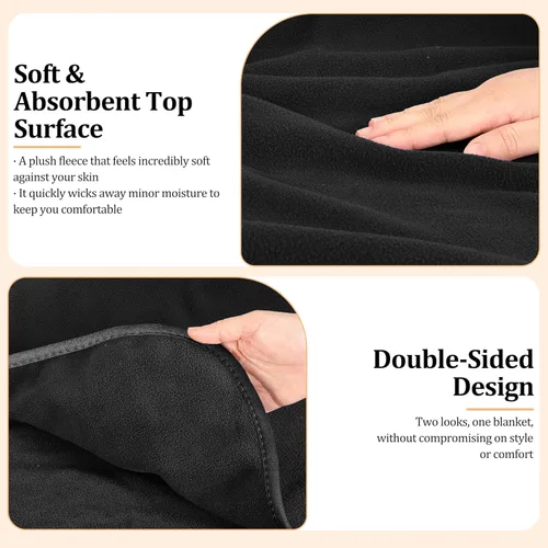 Miniatura 3 de Catalonia Manta impermeable para cama, funda reversible de forro polar, protector de muebles lavable a prueba de líquidos