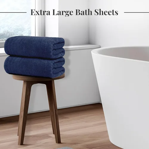 Miniatura 2 de Tens Towels – Juego de toallas de 13.27 oz/yd² (450g/m²), paquete de 2 unidades, paquete de 4 unidades, paquete de 6 unidades, paquete de 8 Azul