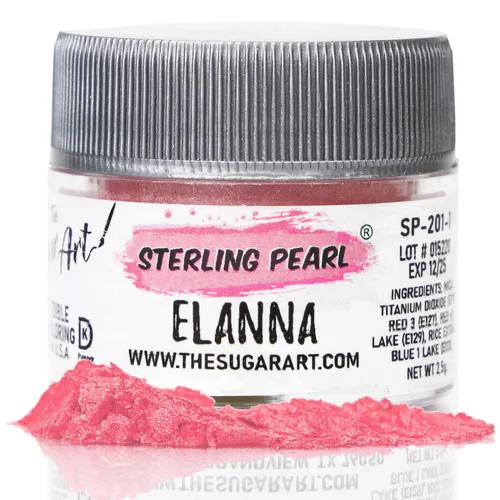 Miniatura 13 de The Sugar Art - Sterling Pearl - Brillo en polvo comestible para decorar pasteles, cupcakes, cake pops y más, aplica brillo en polvo a tus dulces