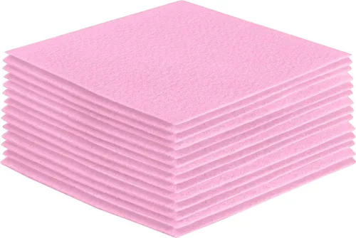 Miniatura 135 de FabricLA Hojas de fieltro acrílico para manualidades, cuadrados de fieltro precortados suaves de 4 x 4 pulgadas (3.9 in x 3.9 in), utiliza hojas