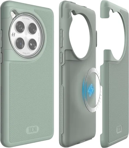 Miniatura 19 de TUDIA DualShield Grip - Funda protectora para OnePlus 11 5G (2023), MergeGrip, de doble capa, a prueba de golpes, delgada, de grado militar, Verde