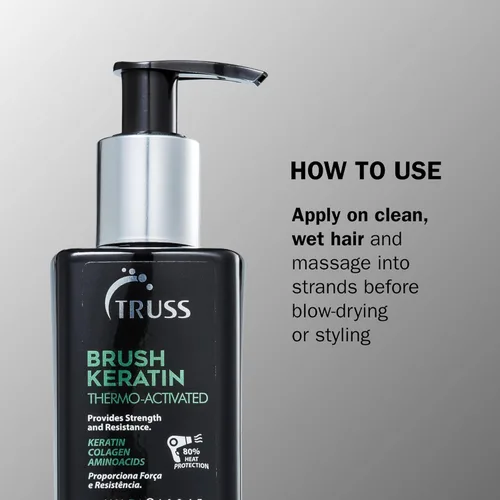 Miniatura 4 de Truss Brush Tratamiento de queratina termoactivada 8.45 onzas, 8.4499999999999999993 onzas
