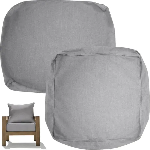 Miniatura 14 de Honeycomb - Asiento profundo para exteriores, 24 pulgadas de ancho x 23 pulgadas de profundidad, cojín para silla de exterior, azul Solarvie