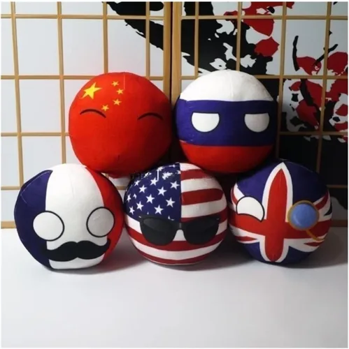 Miniatura 5 de 7.9 in Poland Ball Estados Unidos, Canadá, Reino Unido, Francia, decoración de baile de campo, cosplay de anime, decoraciones de bandera (MX, 7.9 in)