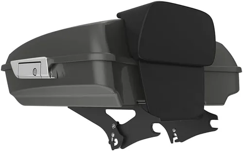 Miniatura 267 de King Tour Pack para Harley Alpine Green, cierre de paquete turístico, portaequipajes superior, soporte de montaje negro, placa de metal para Harley